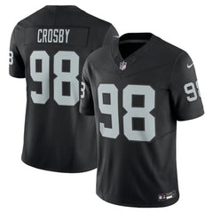 Men's Las Vegas Raiders #98 Maxx Crosby Black 2023 F.U.S.E Vapor Untouchable Stitched Football Jersey 
