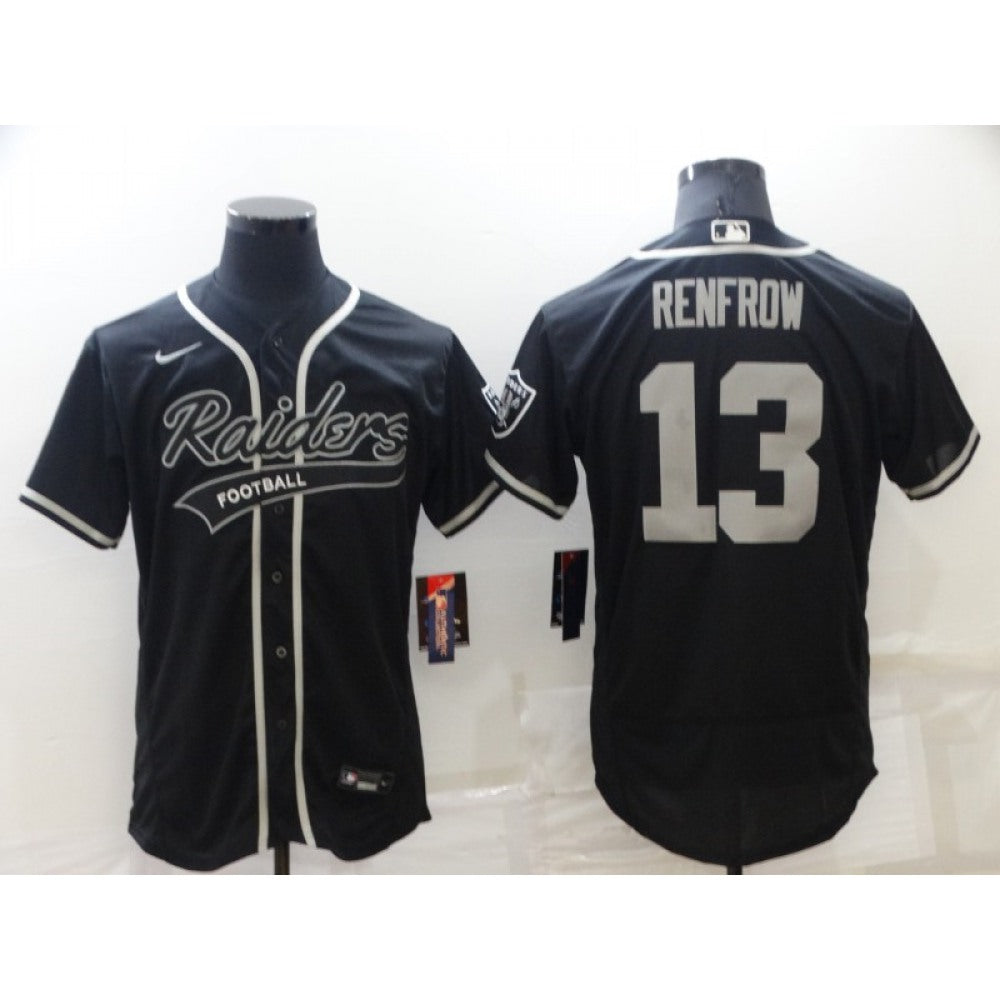Men's Las Vegas Raiders #13 Hunter Renfrow Black Flex Base Stitched Jersey 