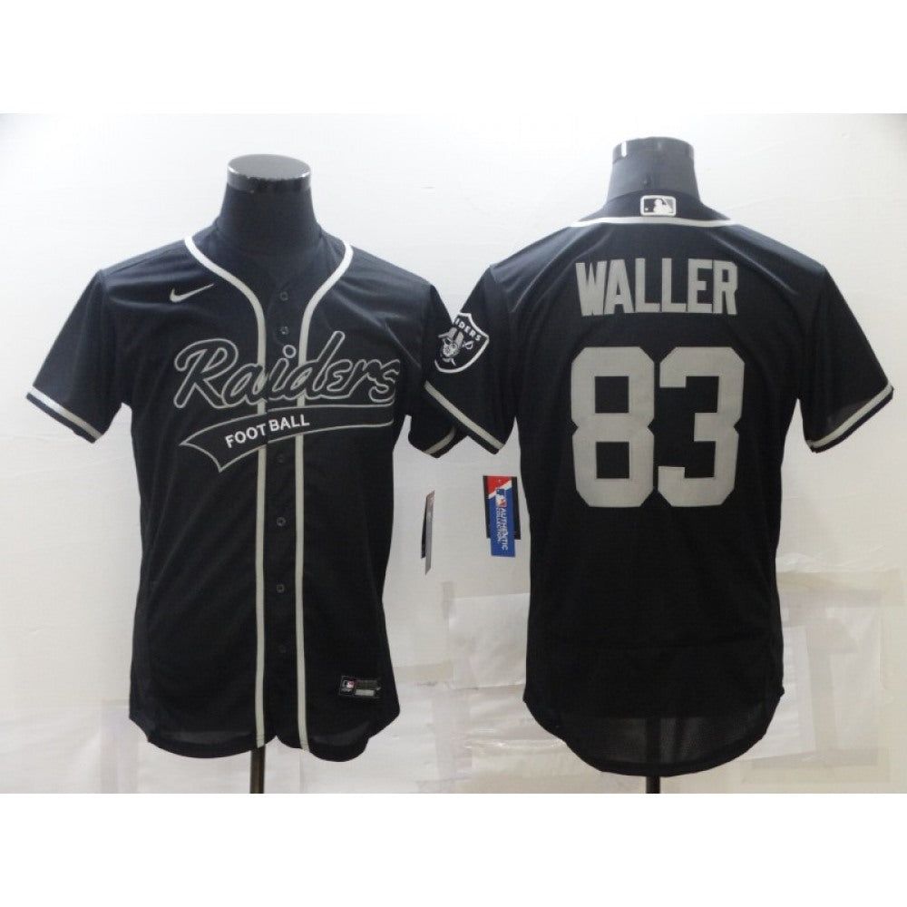 Men's Las Vegas Raiders #83 Darren Waller Black Flex Base Stitched Jersey 