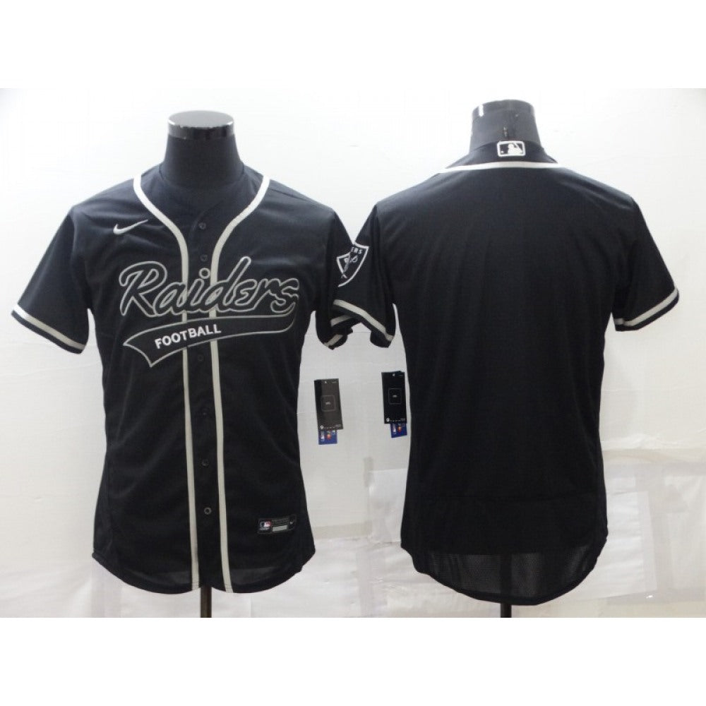 Men's Las Vegas Raiders Blank Black Flex Base Stitched Jersey 