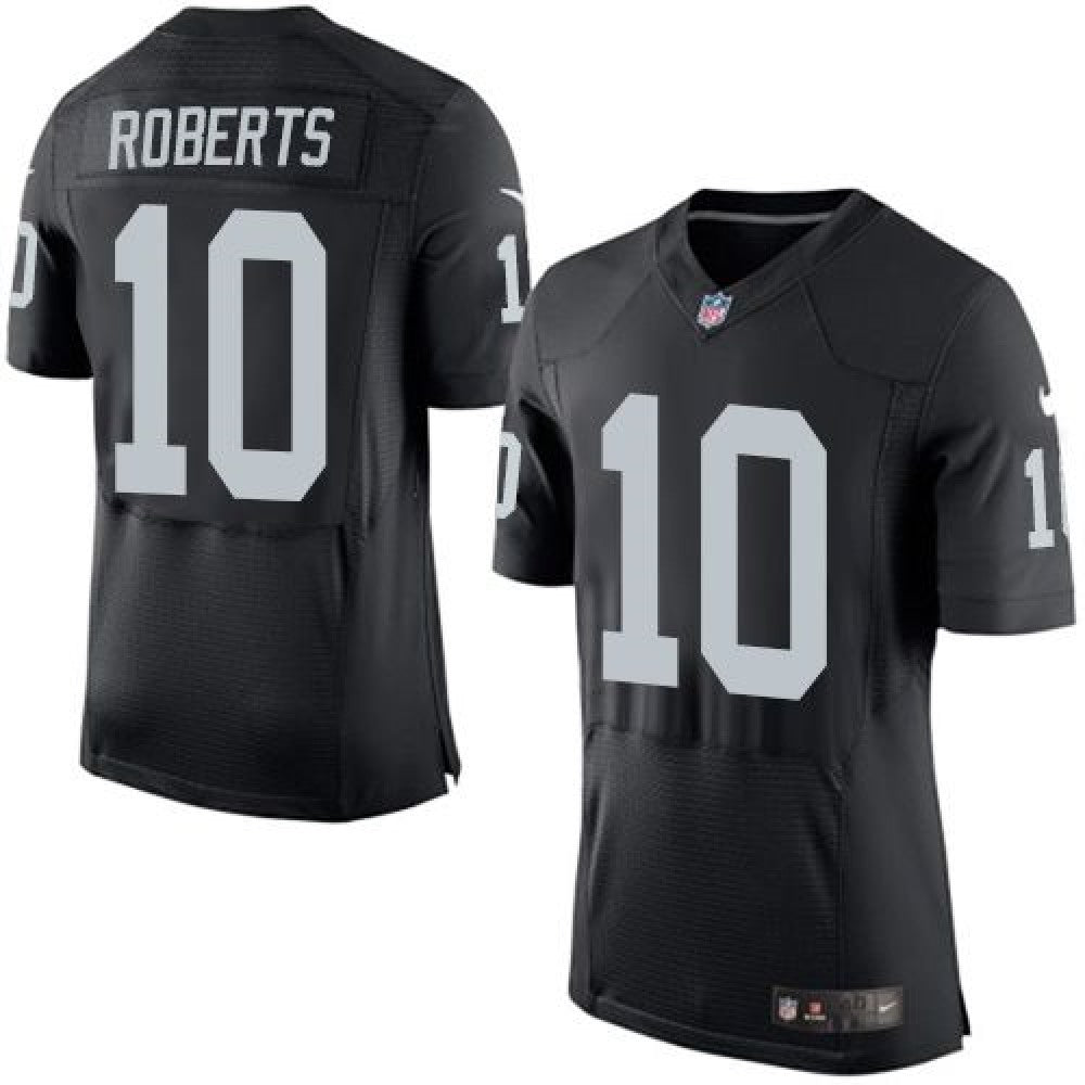 Raiders #10 Seth Roberts Black Team Color Men's Stitched NFL New Elite Jersey 