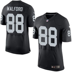 Raiders #88 Clive Walford Black Team Color Men's Stitched NFL New Elite Jersey 