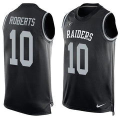 Raiders #10 Seth Roberts Black Team Color Men's Stitched NFL Limited Tank Top Jersey 