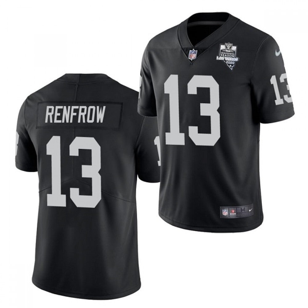 Men's Las Vegas Raiders #13 Hunter Renfrow Black 2020 Inaugural Season Vapor Limited Stitched Jersey 