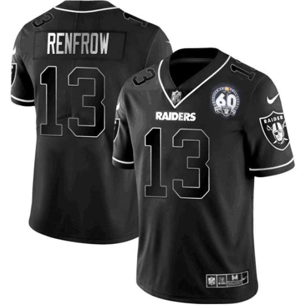 Men's Las Vegas Raiders #13 Hunter Renfrow Black Shadow Vapor Limited Stitched Jersey 