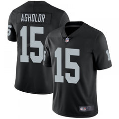 Men's Las Vegas Raiders #15 Nelson Agholor Black Vapor Untouchable Limited Stitched Jersey 