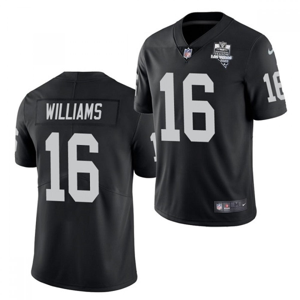 Men's Las Vegas Raiders #16 Tyrell Williams Black 2020 Inaugural Season Vapor Limited Stitched Jersey 