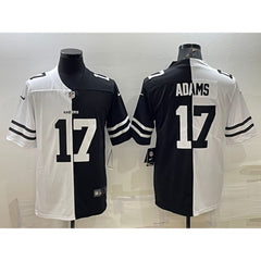 Men's Las Vegas Raiders #17 Davante Adams Black/White Split Vapor Untouchable Limited Stitched Jersey 