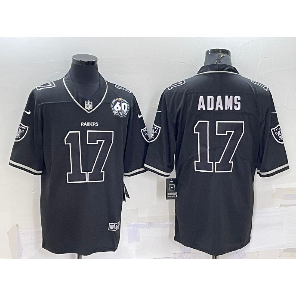 Men's Las Vegas Raiders #17 Davante Adams Black Shadow Vapor Limited Stitched Jersey 