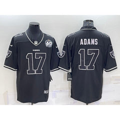 Men's Las Vegas Raiders #17 Davante Adams Black Shadow Vapor Limited Stitched Jersey 