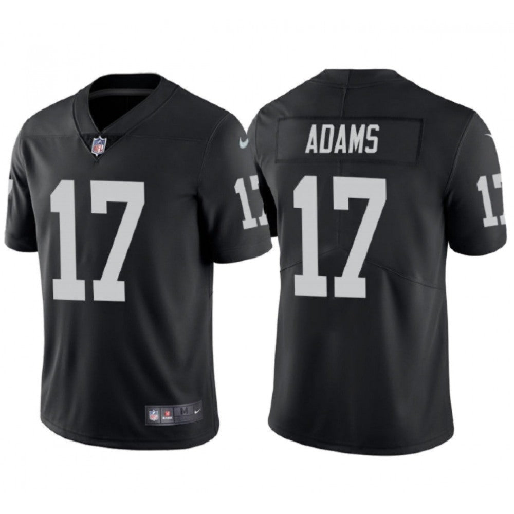 Men's Las Vegas Raiders #17 Davante Adams Black Vapor Limited Stitched Jersey 