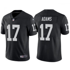 Men's Las Vegas Raiders #17 Davante Adams Black Vapor Limited Stitched Jersey 