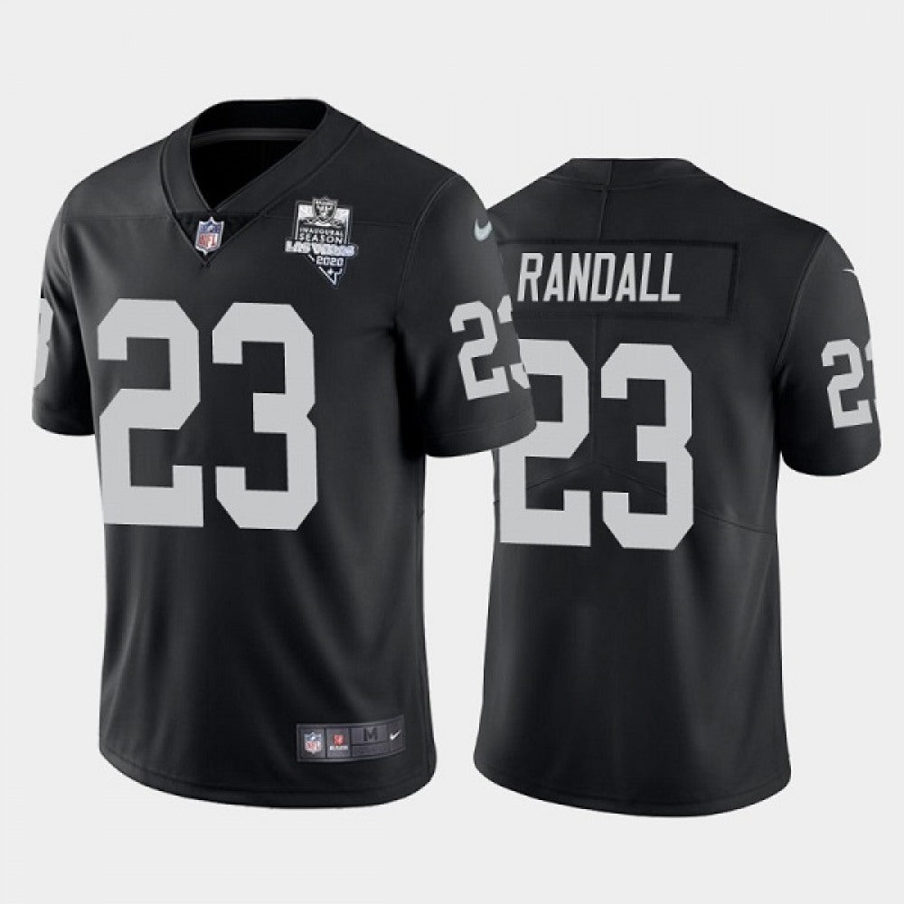 Men's Las Vegas Raiders #23 Damarious Randall Black 2020 Inaugural Season Vapor Limited Stitched Jersey 