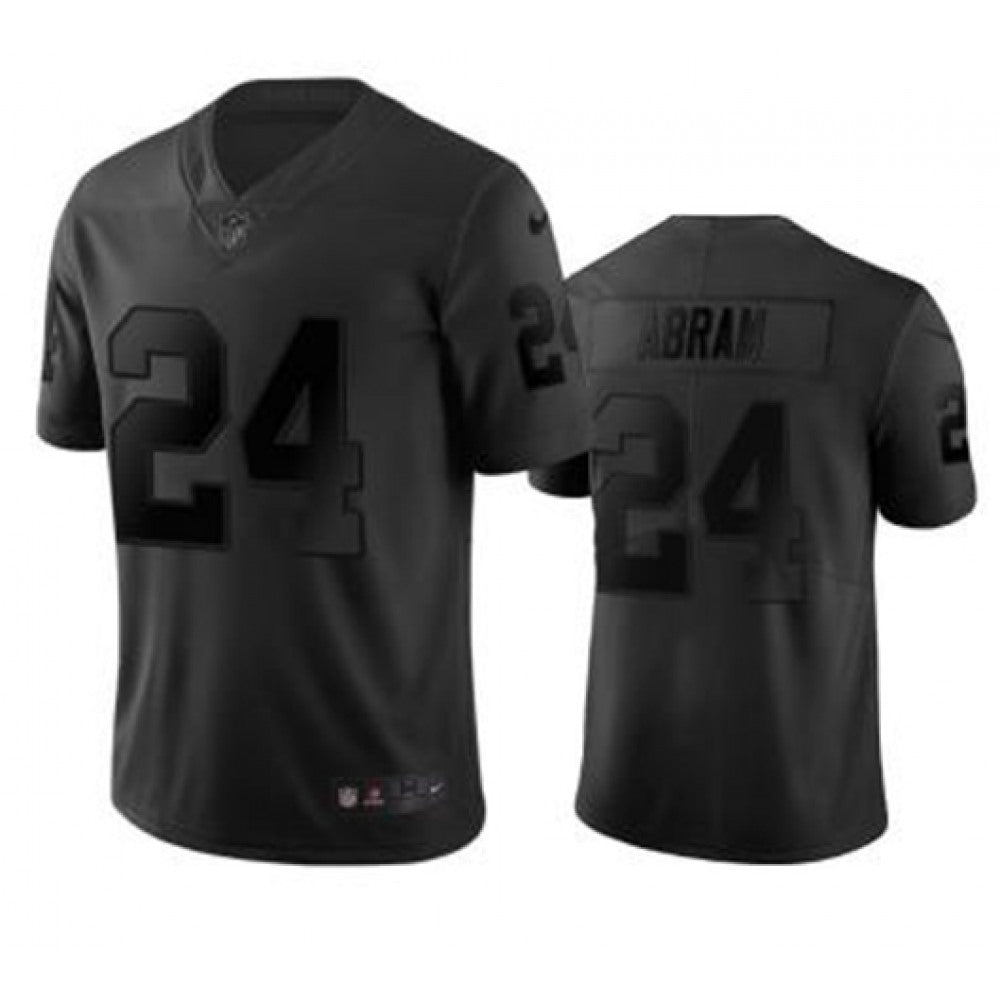 Men's Oakland Raiders #24 Johnathan Abram Black City Edition Limited Stitched Jersey 