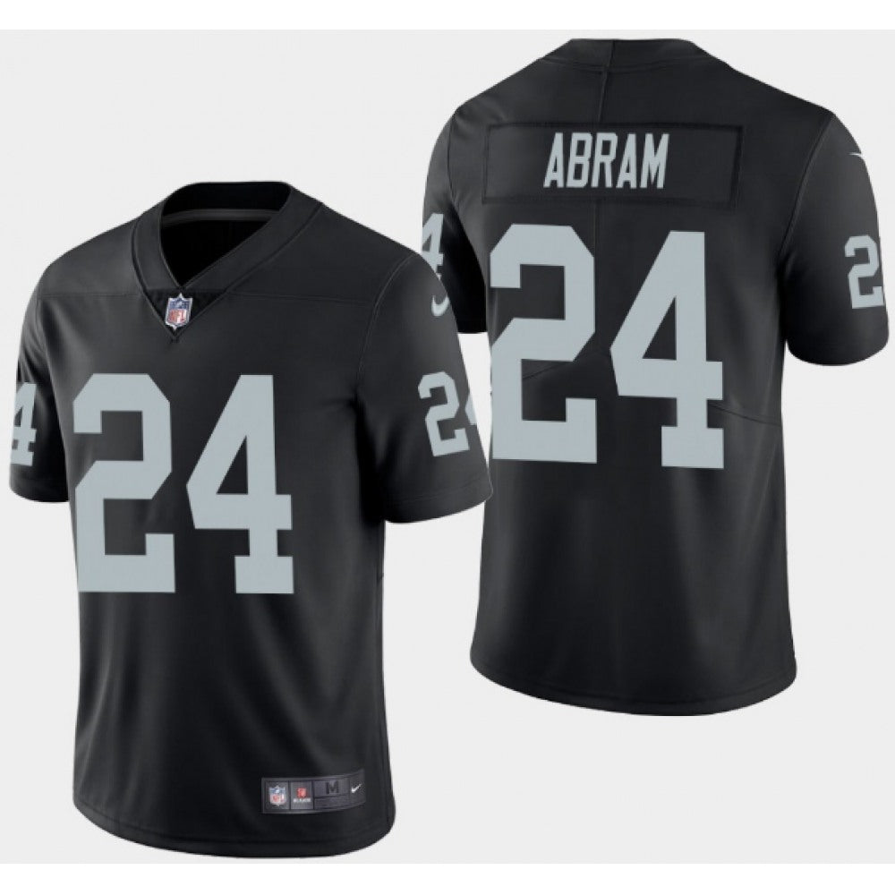 Men's Oakland Raiders #24 Johnathan Abram Black Vapor Untouchable Limited NFL Stitched Jersey 
