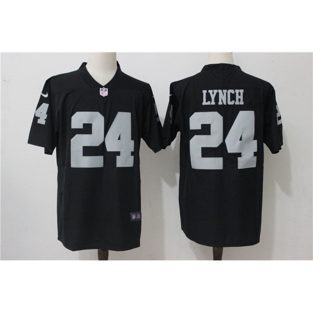 Men's Oakland Raiders #24 Marshawn Lynch Black Vapor Untouchable Limited Stitched NFL Jersey 