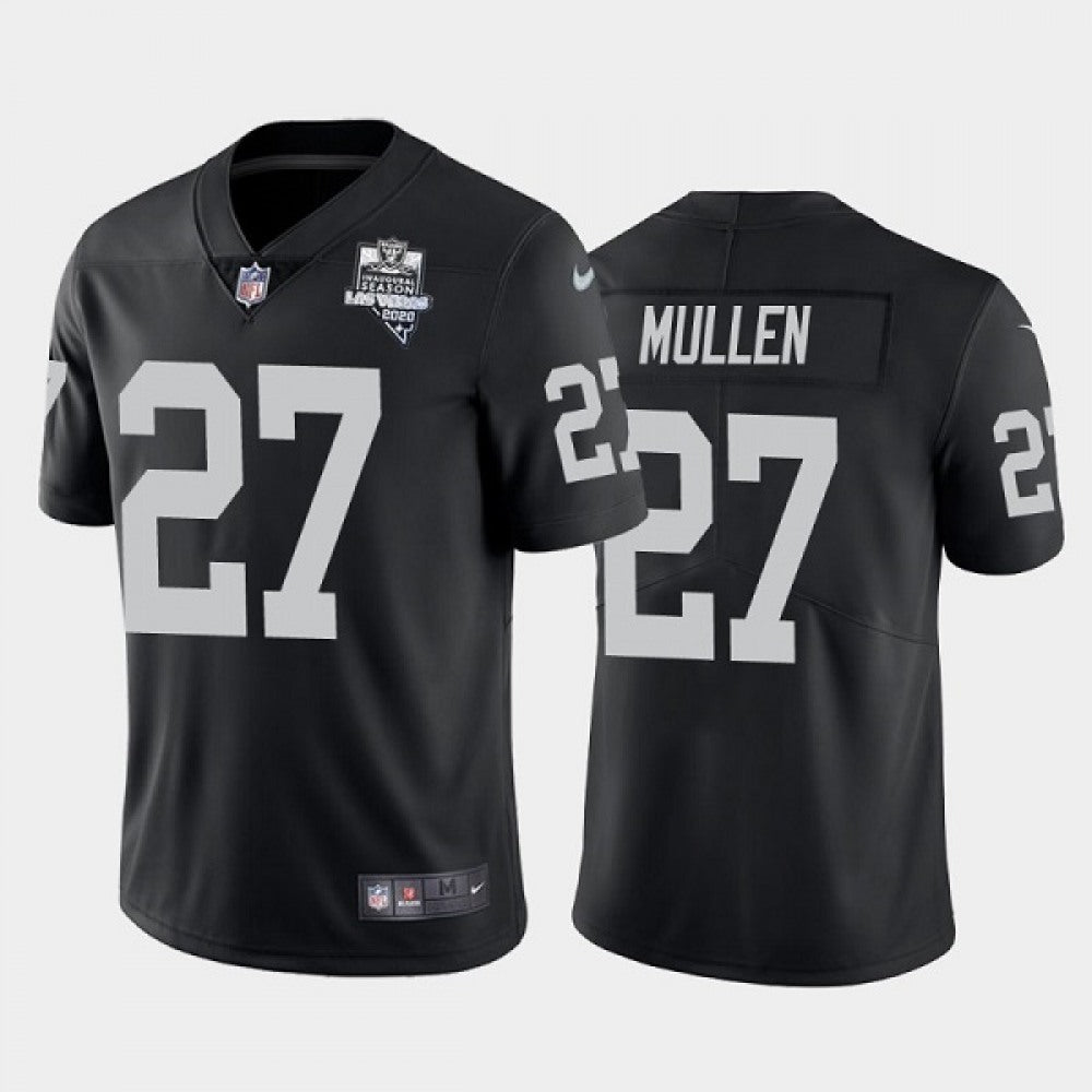 Men's Las Vegas Raiders #27 Trayvon Mullen Black 2020 Inaugural Season Vapor Limited Stitched Jersey 
