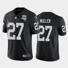 Men's Las Vegas Raiders #27 Trayvon Mullen Black 2020 Inaugural Season Vapor Limited Stitched Jersey 
