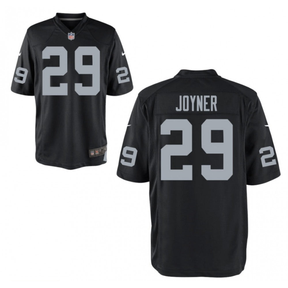 Men's Oakland Raiders #29 LaMarcus Joyner Black Limited NFL Stitched Jersey 