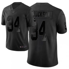 Men's Oakland Raiders #34 Bo Jackson Black Vapor City Edition Limited Stitched NFL Jersey 
