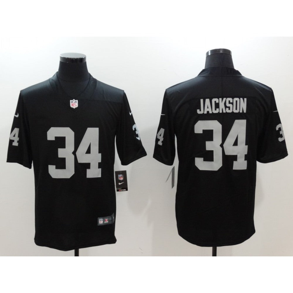 Men's Oakland Raiders #34 Bo Jackson Black Vapor Untouchable Player Limited Jersey 