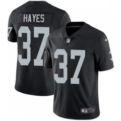 Men's Las Vegas Raiders #37 Lester Hayes Black Vapor Limited Stitched Jersey 