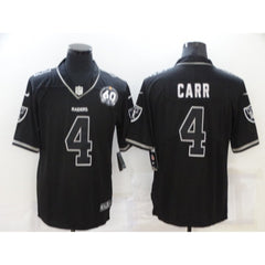 Men's Las Vegas Raiders #4 Derek Carr Black Shadow Vapor Limited Stitched Jersey 