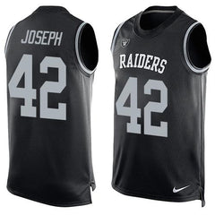 Raiders #42 Karl Joseph Black Team Color Men's Stitched NFL Limited Tank Top Jersey 