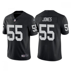 Men's Las Vegas Raiders #55 Chandler Jones Black Vapor Limited Stitched Jersey 
