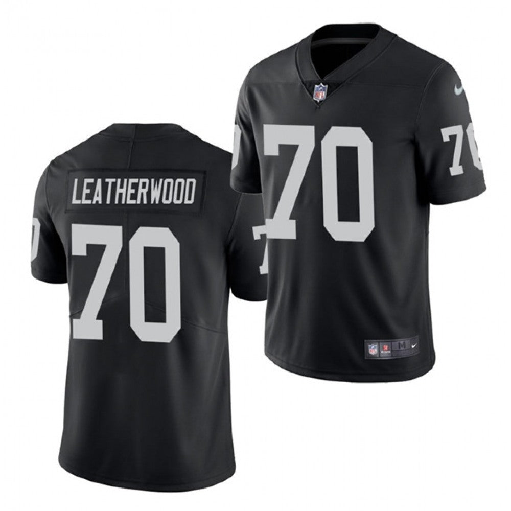 Men's Las Vegas Raiders #70 Alex Leatherwood 2021 NFL Draft Black Vapor Untouchable Limited Stitched Jersey 