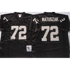 Men's Las Vegas Raiders #72 John Matuszak Black Limited Stitched Jersey 