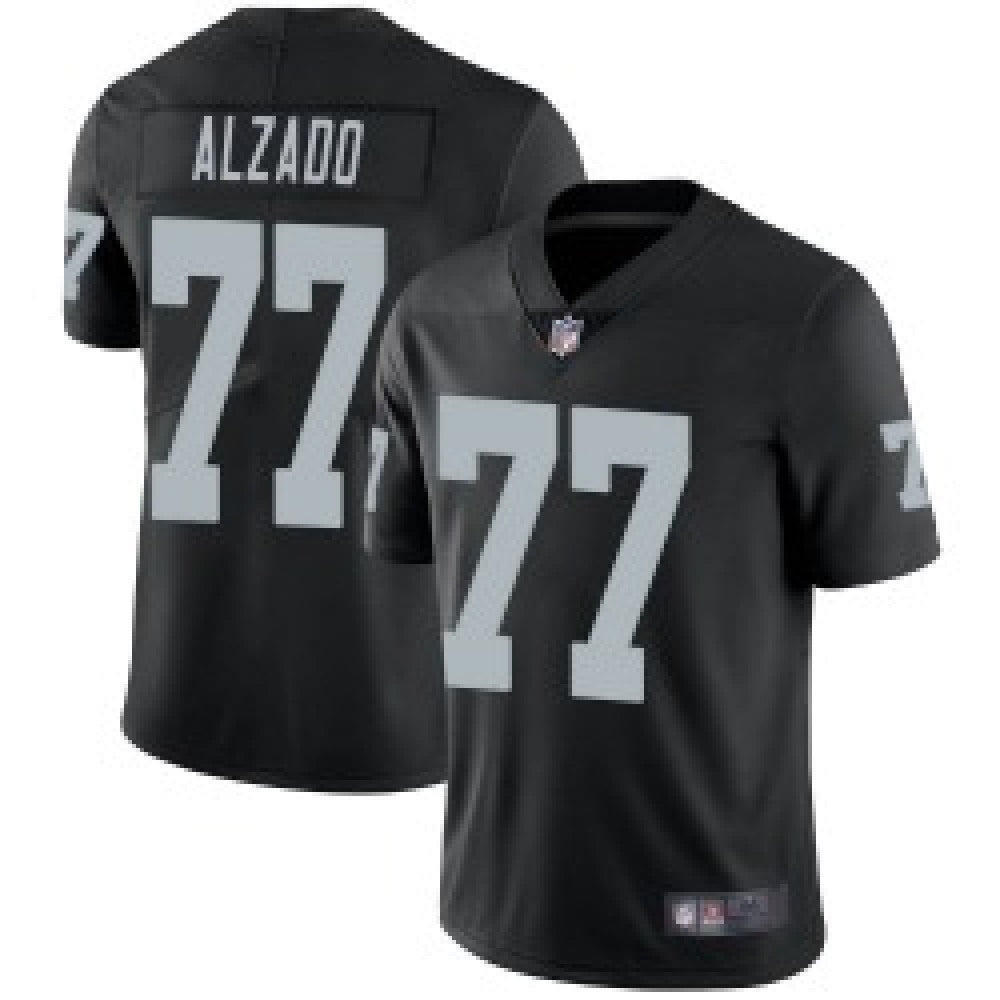 Men's Las Vegas Raiders #77 Lyle Alzado Black Vapor Untouchable Limited Stitched NFL Jersey 