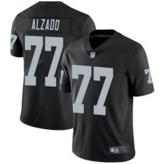 Men's Las Vegas Raiders #77 Lyle Alzado Black Vapor Untouchable Limited Stitched NFL Jersey 