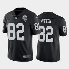 Men's Las Vegas Raiders #82 Jason Witten Black 2020 Inaugural Season Vapor Limited Stitched Jersey 