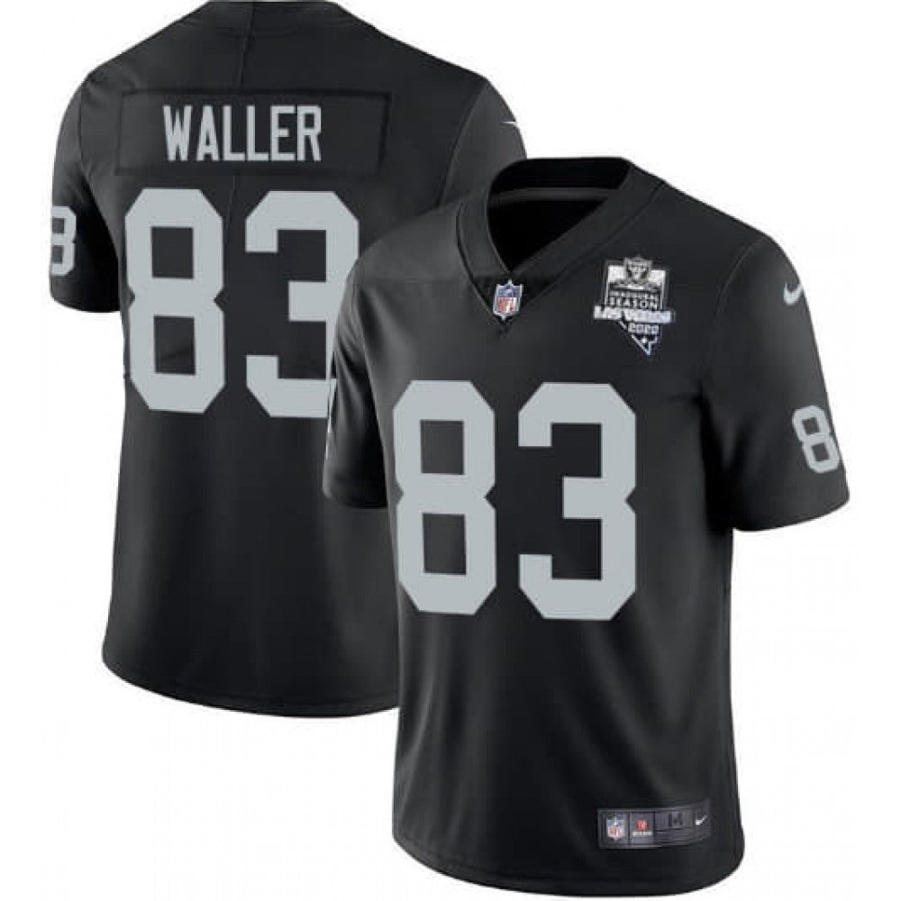 Men's Las Vegas Raiders #83 Darren Waller Black 2020 Inaugural Season Vapor Limited Stitched Jersey 