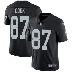 Men's Oakland Raiders #87 Jared Cook Black Vapor Untouchable Limited NFL Stitched Jersey 