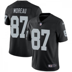 Men's Las Vegas Raiders #87 Foster Moreau Black Vapor Untouchable Limited Stitched Jersey 