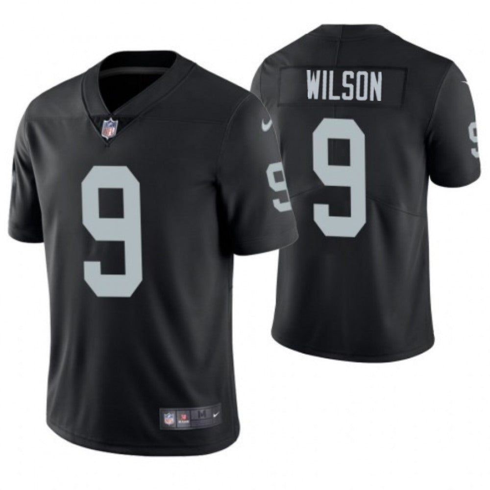 Men's Las Vegas Raiders #9 Tyree Wilson Black 2023 Draft Vapor Limited Stitched Football Jersey 