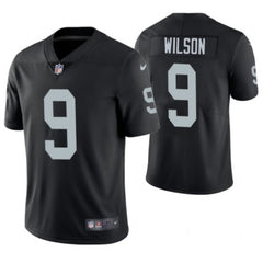 Men's Las Vegas Raiders #9 Tyree Wilson Black 2023 Draft Vapor Limited Stitched Football Jersey 