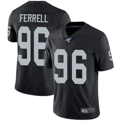 Men's Oakland Raiders #96 Clelin Ferrell Black 2019 100th Season Vapor Untouchable Limited Stitched NFL Jersey 