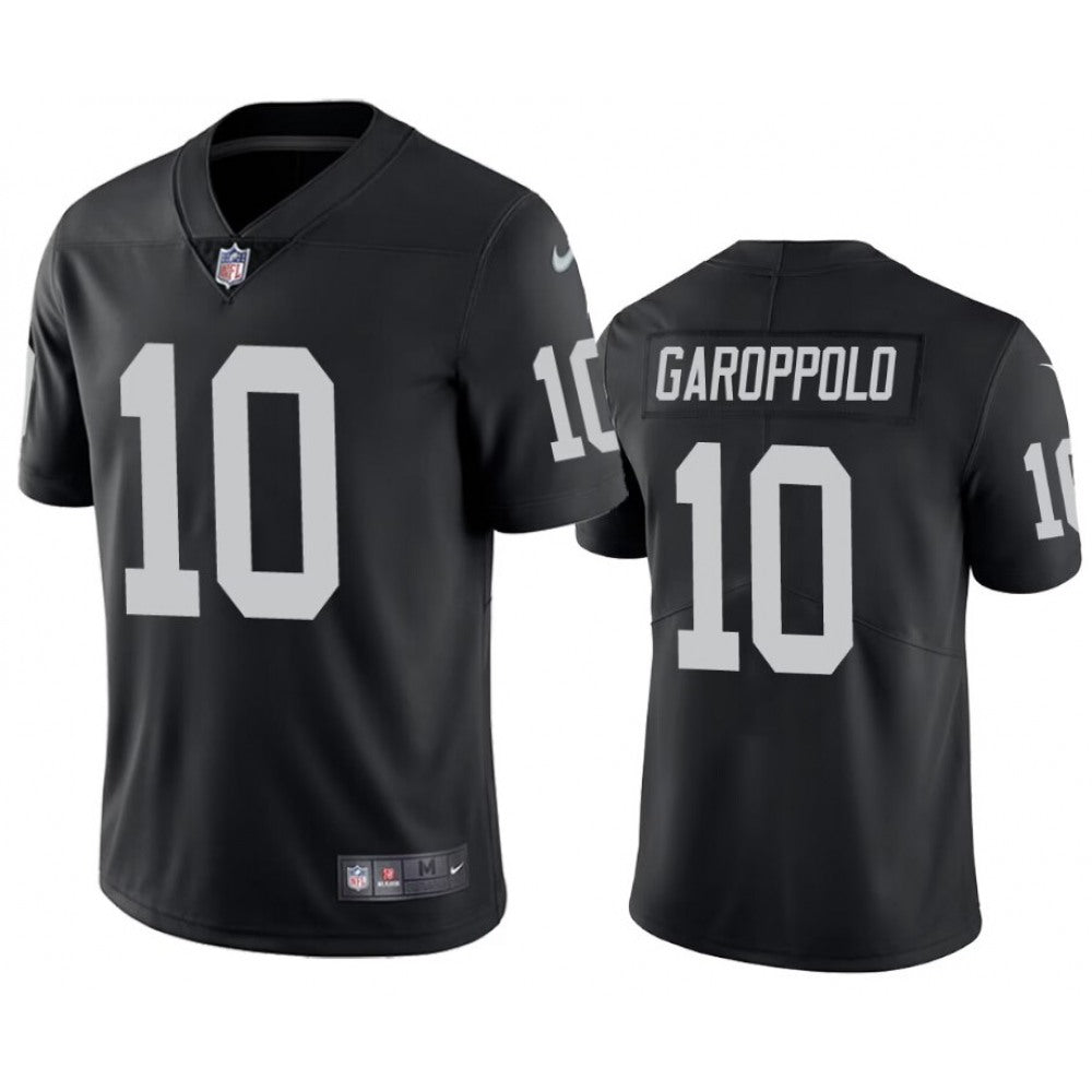 Men's Las Vegas Raiders #10 Jimmy Garoppolo Black Vapor Untouchable Stitched Football Jersey 