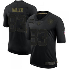 Men's Las Vegas Raiders #83 Darren Waller Black 2020 Salute To Service Limited Stitched Jersey 