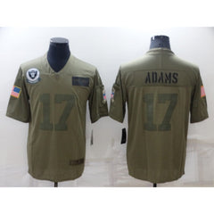 Men's Las Vegas Raiders #17 Davante Adams Camo Salute To Service Limited Stitched Jersey 