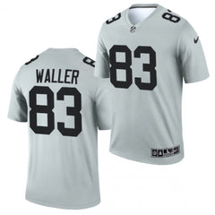 Men's Las Vegas Raiders #83 Darren Waller 2021 Gray Inverted Legend Stitched Football Jersey 