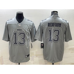 Men's Las Vegas Raiders #13 Hunter Renfrow Grey Atmosphere Fashion Stitched Jersey 