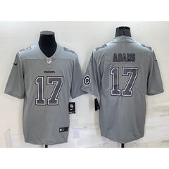 Men's Las Vegas Raiders #17 Davante Adams With Patch Grey Atmosphere Fashion Stitched Jersey 