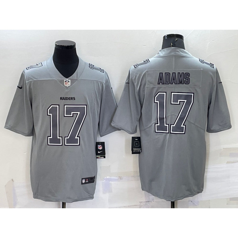 Men's Las Vegas Raiders #17 Davante Adams Grey Atmosphere Fashion Stitched Jersey 