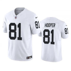Men's Las Vegas Raiders #81 Austin Hooper White 2023 F.U.S.E Stitched Football Jersey 