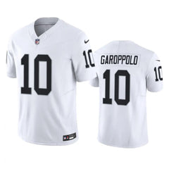 Men's Las Vegas Raiders #10 Jimmy Garoppolo White 2023 F.U.S.E Vapor Untouchable Stitched Football Jersey 