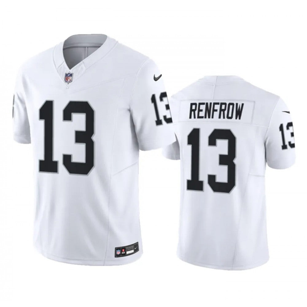 Men's Las Vegas Raiders #13 Hunter Renfrow White 2023 F.U.S.E Vapor Untouchable Stitched Football Jersey 